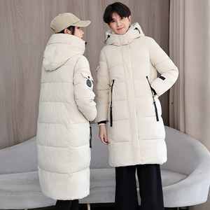 Moden Fashion 남녀공용 후드 롱 패딩 커플 점퍼 D09