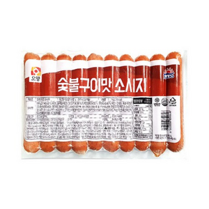 사조오양 숯불구이맛 소시지, 1kg, 10개