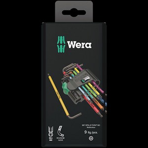 Wera 베라 컬러그립 홀별렌치 세트 (9pcs)-967 SPKL9 (073599) 툴메이커, 1개