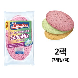 스폰텍스 Spontex ColoMix cloth sponge (3개입/팩), 2세트