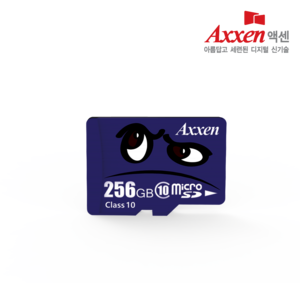 액센 프리미엄 Class10 UHS-1 캐릭터 mico SD 카드, 256GB, 1개