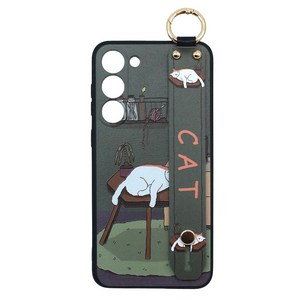 신서엔코 갤럭시S23케이스 갤럭시S23플러스케이스 갤럭시S23울트라케이스 Galaxy Phone Case SCS-1533 일러스트 핸드 스트랩 휴대폰 케이스