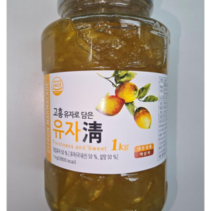 딜리프 유자청, 1kg, 1개입, 6개