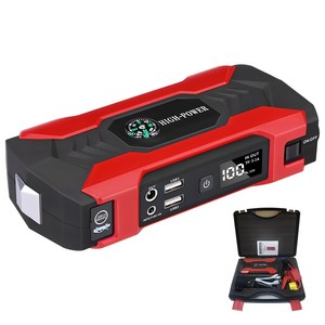 우스틴스 12V 차량용 보조배터리 점프스타터, 1개, 28000mAh