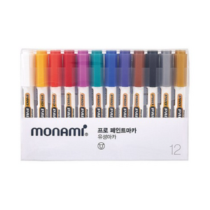 모나미 프로 페인트마카, 12색, 6세트