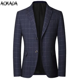 AOKADA 남자 가을 겨울 정장 남자 세미 캐주얼 셋업 수트 하객룩 면접 결혼식 자켓