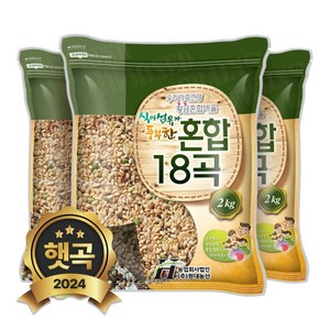 현대농산 균형 혼합 18곡 6kg (2kgX3봉), 3개, 2kg