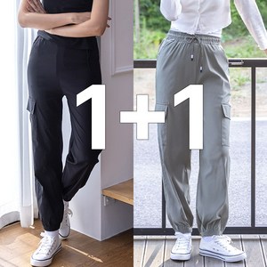 COTTONONE 여성 바지 조거 팬츠 1+1