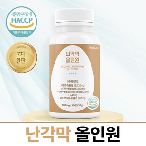 데이투잇 난각막 가수분해물 엘라스틴 콘드로이친, 1개, 60정