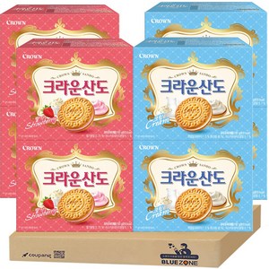 크라운산도 딸기 161g*4개 + 크라운산도 크림 161g*4개, 161g, 8개