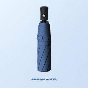 SunburstWonder UV 99% 자외선차단 원터치 3단 암막 자동우산 양산