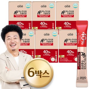 아누카 사과 추출 분말 맥주효모 비오틴 식약청 HACCP 스틱 알레, 60g, 6개