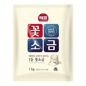 해표 꽃소금, 1kg, 4개