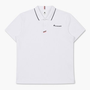 [국내백화점판] Lecoqsportif 르꼬끄 24신상 베이직 폴로 카라 티셔츠 (화이트)