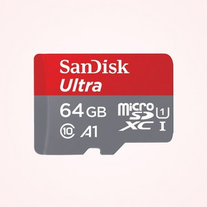 샌디스크 울트라 Micro SD 메모리카드 SDSQUAR-064GB, 64GB, 1개