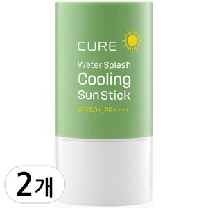 김정문알로에 라 센스 로에 큐어 워터 스플래쉬 쿨링 선스틱 SPF50+ PA++++, 23g, 2개