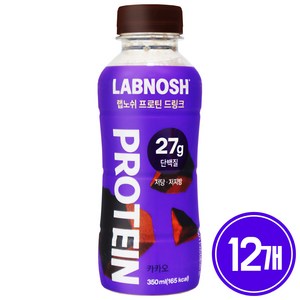 랩노쉬 프로틴 드링크 카카오, 350ml, 12개