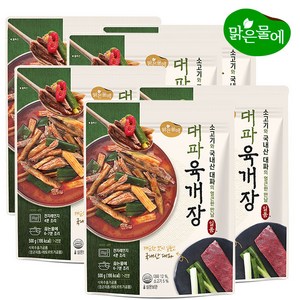 맑은물에 대파육개장 500g, 4개