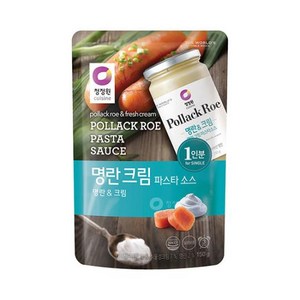 청정원 싱글 파우치 명란 크림 파스타 소스, 150g, 5개