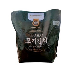 조선호텔 포기김치 4kg 100년 전통의 프리미엄김치, 1개