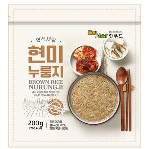 한식세상 현미 누룽지, 200g, 4개