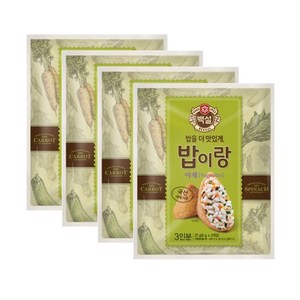 백설 밥이랑 야채, 27g, 4개