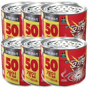 산도깨비 킬파프 모기향 50매, 650g, 6개