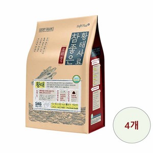 소프트플러스 전연령 참좋은 황태 강아지 소프트사료, 오리, 1kg, 4개