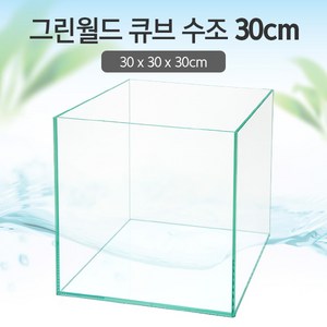 그린월드 30 큐브 수조 (일반) (30x30x30)+우레탄매트서비스, 1개