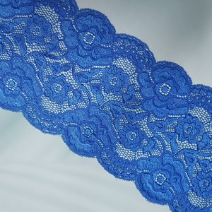 dklace 스판레이스 모음 / 레이스 5352 폭 13cm 자가드 낙하판, Blue, 1개