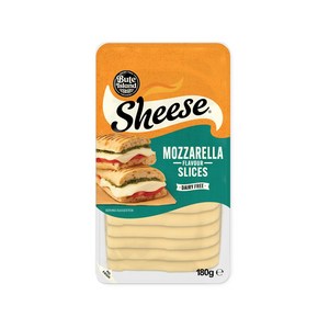 [영국 NO.1 치즈] 쉬즈치즈 SHEESE 비건치즈 모짜렐라 플레이버 슬라이스 180G, 3개