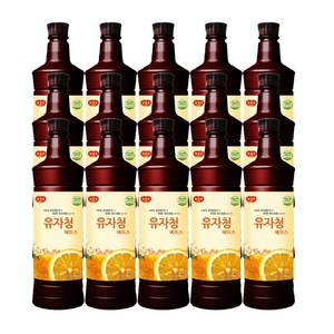 광야식품 유자청 베이스 970ml, 15개