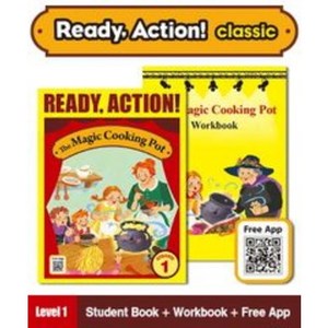 Ready Action Classic 1: The Magic Cooking Pot SB+WB (with App QR), A List, Ready Action Classic 1: The .., Katie Sciurba(저)