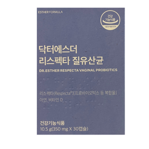 닥터에스더 리스펙타 질 유산균, 30정, 7개