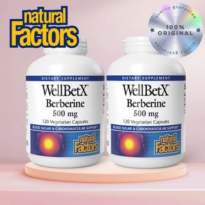 네추럴팩터스 WellBetX 베르베린 500mg 120베지캡슐 2팩, 120정, 2개