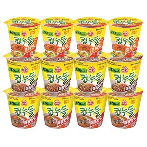 오뚜기 컵누들 매콤한맛4개+매콤찜닭4개+로제4개, 1세트