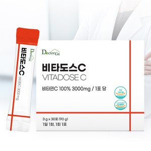 비타도스 비타민C 3000mg 고함량 순수 비타민씨 고용량 분말 가루 스틱, 1개, 90g
