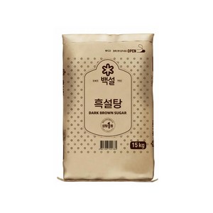 CJ 백설 흑설탕 15kg 삼온당, 1개