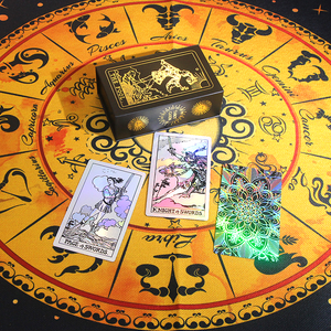 더풀타로 프리즘 플라워 타로카드 the fool tarot prism flower hologram tarot card, 다이나믹 홀로그램, 1개