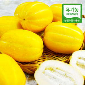 (자연마을) 유기농 성주 꿀 참외 2kg, 1개, 유기농 참외 2kg (5-9과) - 로열과