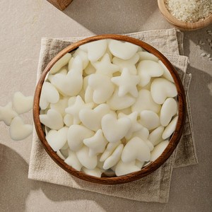 참미소떡볶이 하트 별 모양 떡국떡 1kg(국산쌀) 2개입, 2개, 1kg