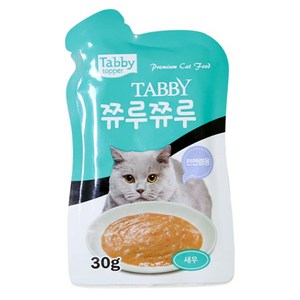 테비토퍼 쮸루쮸루 30g 고양이간식, 새우, 1개