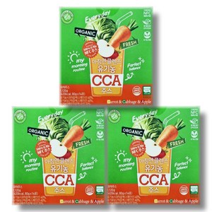 홀베리 아침엔 클렌즈 유기농 CCA주스 80g 14포 x3개, 3box