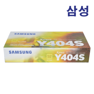 삼성 정품 토너 CLT-K404S SL-C483FW C482FW C480FW C433W C432W C430W 프린터 호환, CLT-Y404S 노랑 (옐로우), 1개