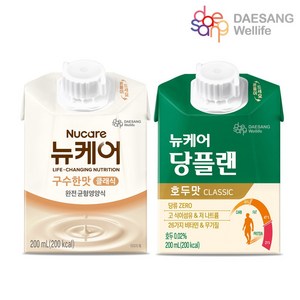 뉴케어 구수한맛 15팩 + 당플랜 호두맛 15팩 / 200ml 일반식 식사대용식 당zeo 맛있는 당뇨식 당뇨영양식, 1개