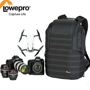 lowepro bp 450 aw ii 숄더 slr 카메라 가방 레인 커버 15.6 인치 노트북 가방 수납가능, 블랙450awii, 1개