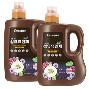 컨센서스 고농축 순한 섬유유연제 화이트머스크 3.3L x2개, 단품, 3.3kg, 2개