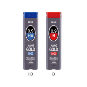 자바펜 나노골드1000 샤프심 HB, 0.9mm, 12개