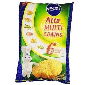 필스버리 아따 멀티그래인 PILLSBURY ATTA MULTI GRAINS 인도 혼합곡 밀가루 5kg, 1개