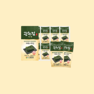 광천김 매일 먹어도 맛있는 파래 도시락김, 4g, 32개